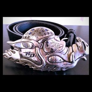 Harley Davidson Vintage Road Hog Race Buckle